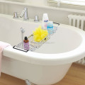 Extensible chrome bathtub caddy rack,shower tray tub caddy