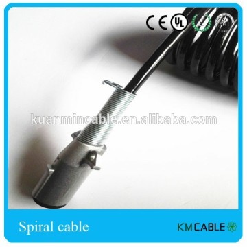 Direct selling PU coated parts of vehicle eauipment spiral cable