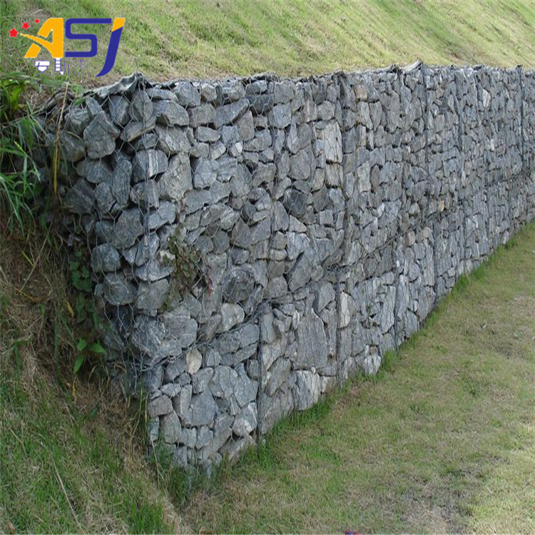 electric galvanized gabion mesh retaining wall