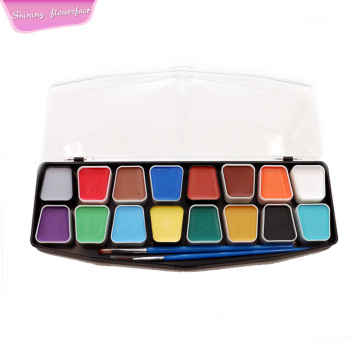 16 colors Water based Christmas face paint kit