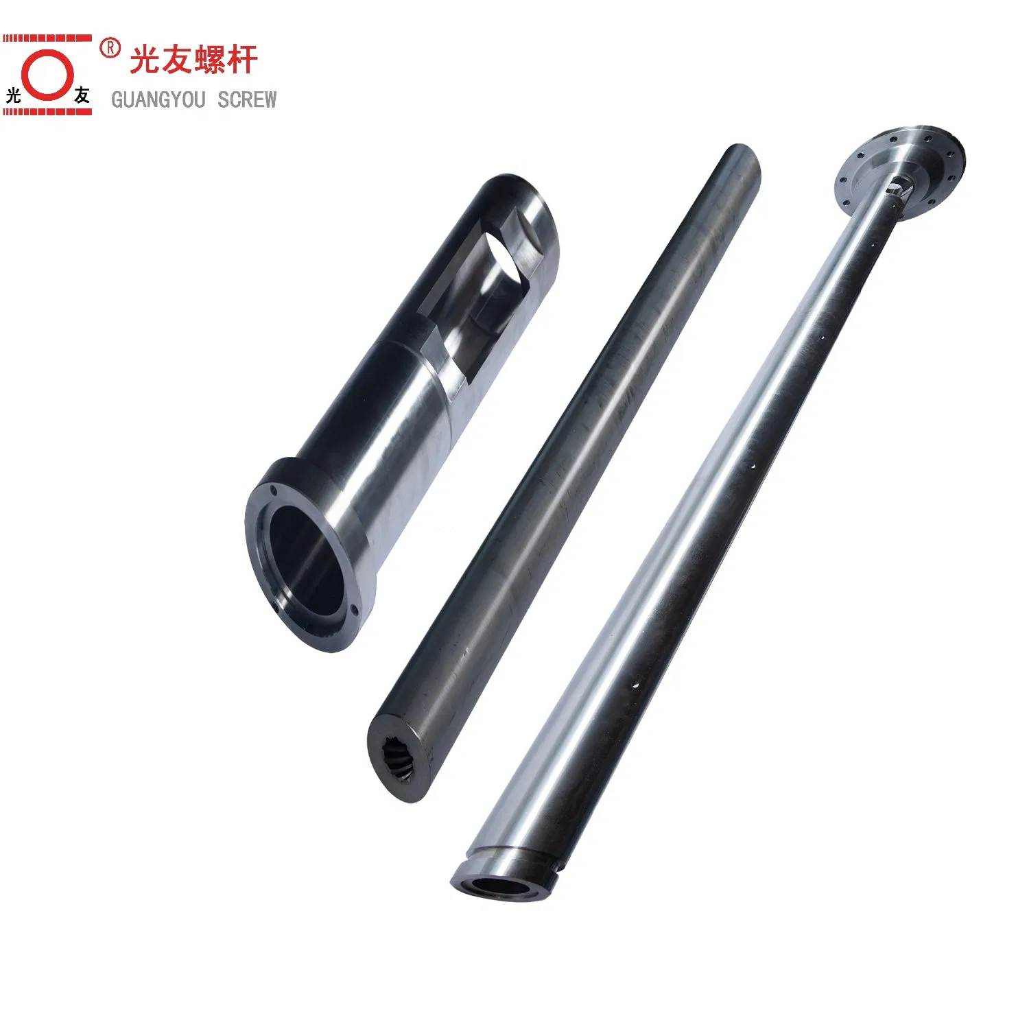 প্লাস্টিক এক্সট্রুডার মেশিনের জন্য 20-500 মিমি নাইট্রাইডিং বা বাইমেটালিক স্ক্রু ব্যারেল