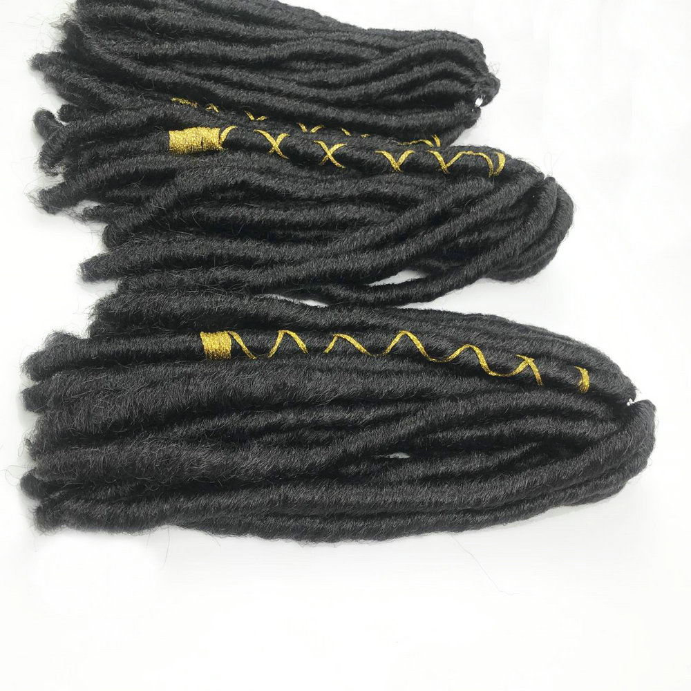 Hot Sale Crochet Braid Hair Small  Slim Twist Hair Bae LUNA Locs with colorful string