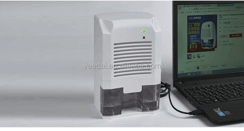 2019 new USBdehumidifier 800ml mini dehumidifier UV light air purifier Compact portable small peltier for home