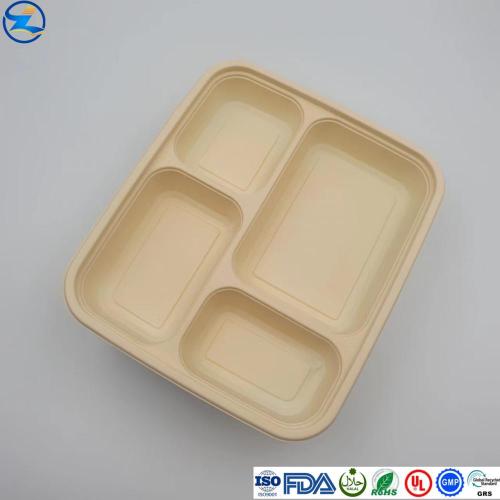 Warna asli Thermoforming PLA Food Container