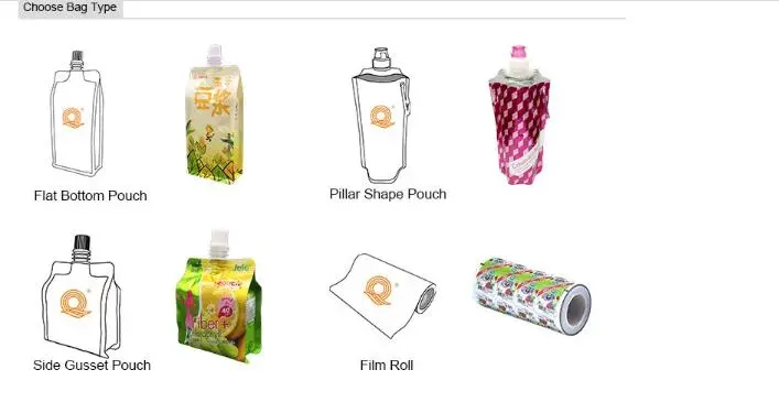 Stand up Doypack Bag with Pour Spouts for Liquid Cream Sauce Packaging