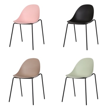 Simple Style Hotel Breakfast Chair with Steel Frame - Motel 6 Dining Chair