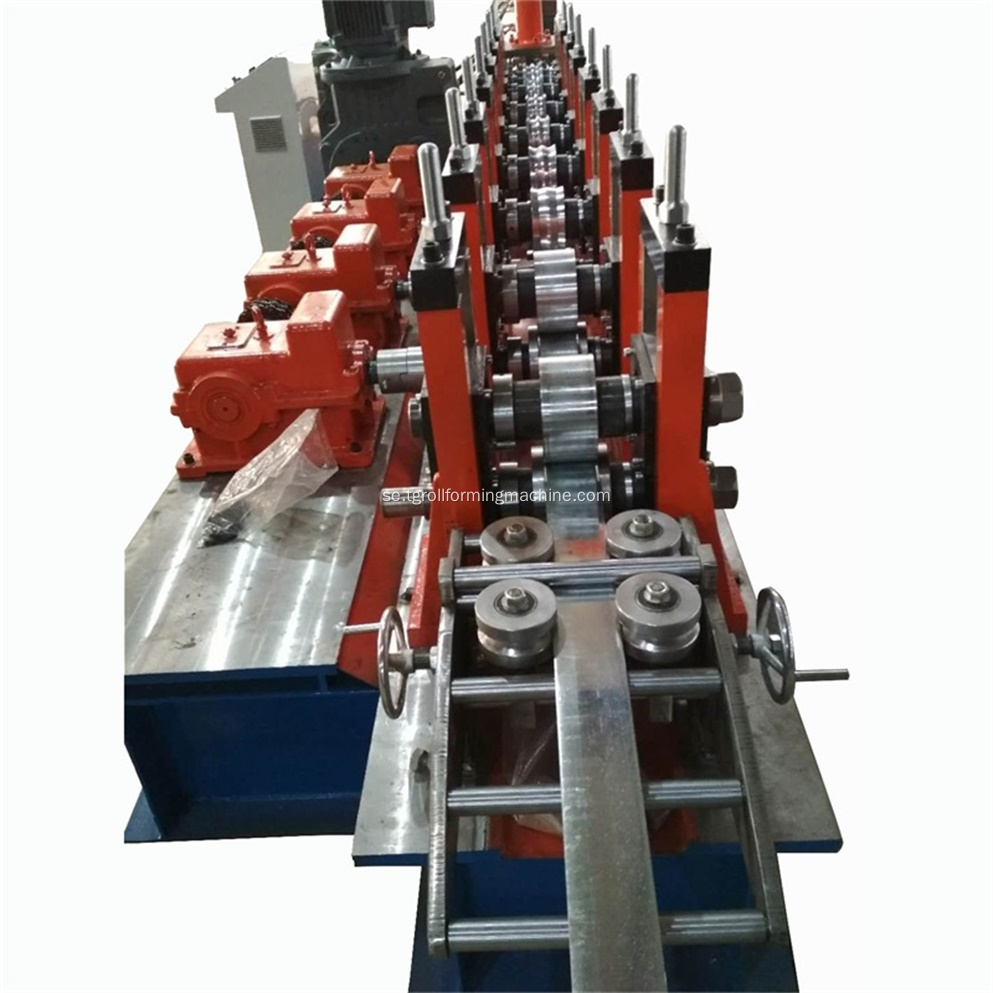 Stål Metal Palisade Fence Post Roll Forming Machine