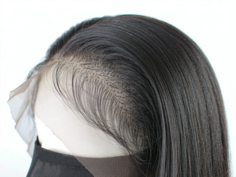 Dark Brown Feathered Lace Front Wig 100% Human Hair