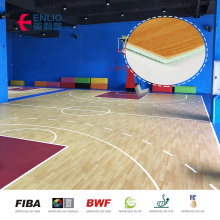 Sertifikat FIBA ​​Lantai Olahraga Bola Basket 7,0 mm PVC