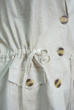 Women's linen casual coat
