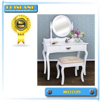 mirrored dressing table with carving stool