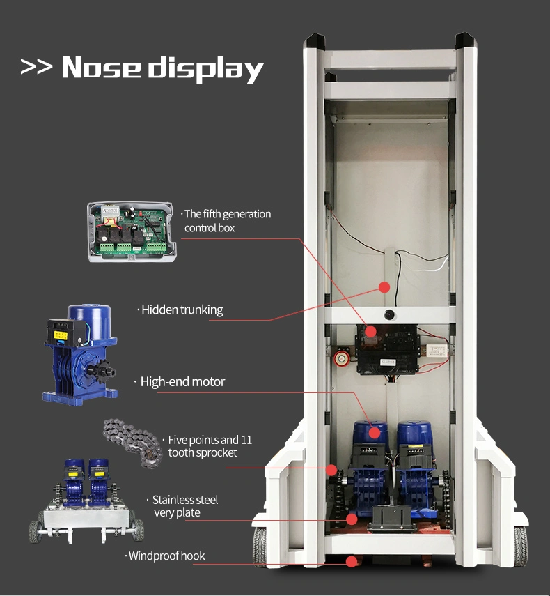 Security Protection Folding Retractable Lock Down Fence Pedestrian Car Barrier on Casters Sliding Gates