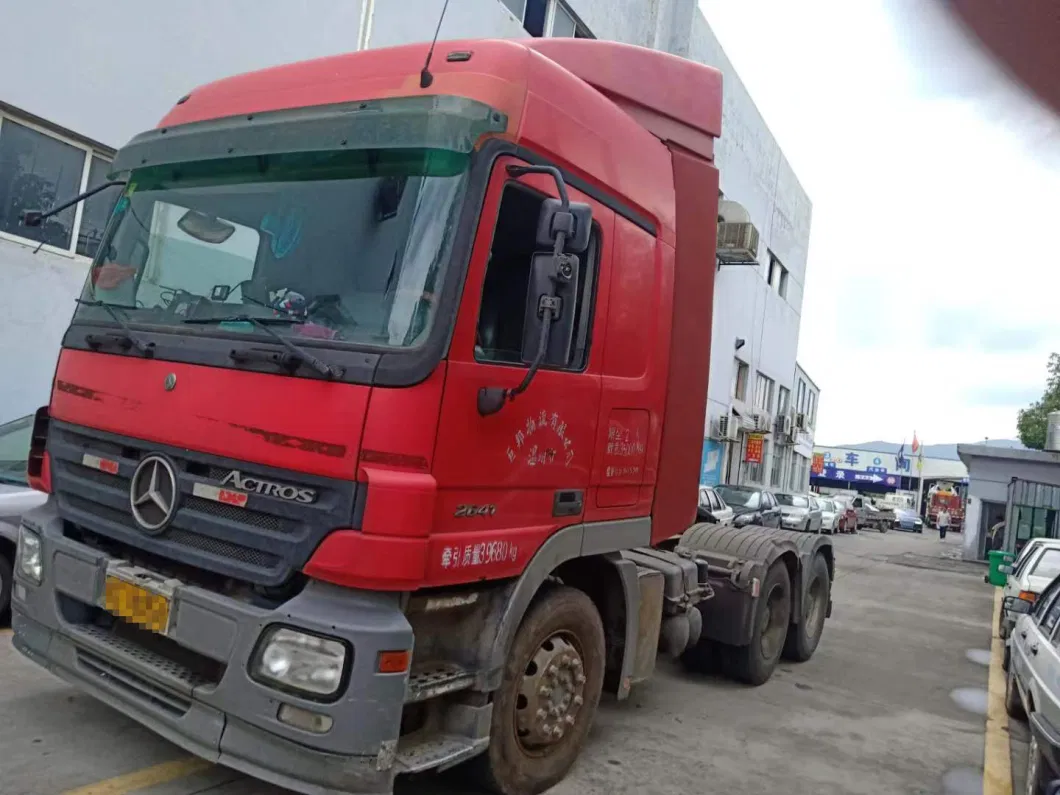 Used Mercedes Actros Trailer 6X4 Cargo Truck Head 10 Wheel Tractor Truck for Sale