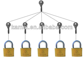 50mm padlock key with master key locks