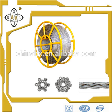 Anti Twisted Steel Wire Rope Hexagon 12 strands 18 strands/Galvanized steel wire rope