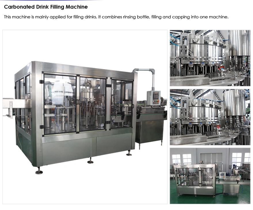 SGS Certified Carbonated Sparkling Water Bottling Plant Beverage Juice Filling Machine Production Line Soft Drink Filling Line