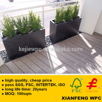 Europe Standard WPC Floor Decking Wood Grain Wood Plastic Composite Decking Boards Waterproof For Outdoor Flooring