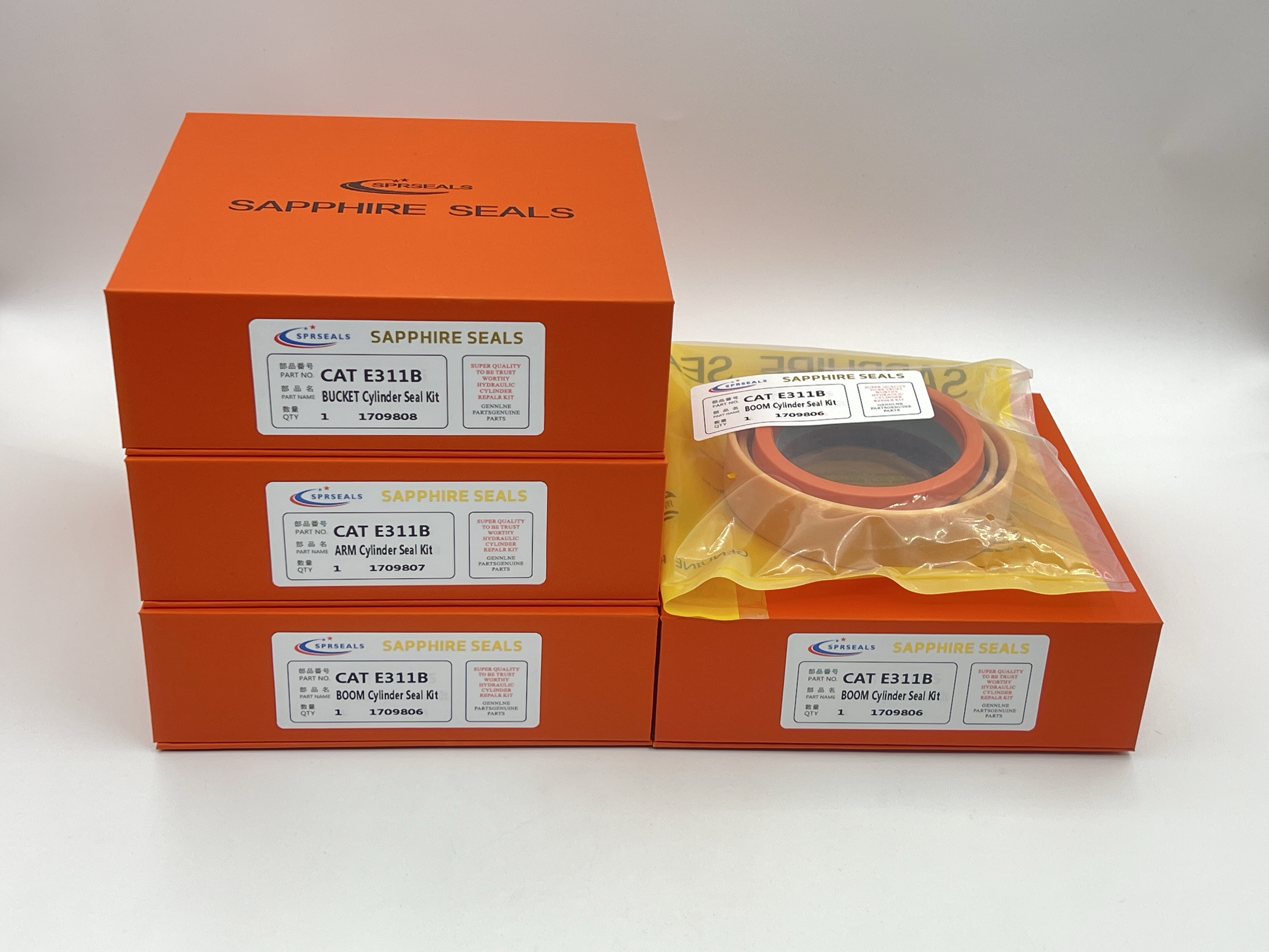 Graafmachines cilinderafdichting kit E311B, E312B, E313B, E330B