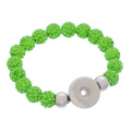 Bunte Shamballa Perlen Noosa Snap Armband mit DIY-Taste