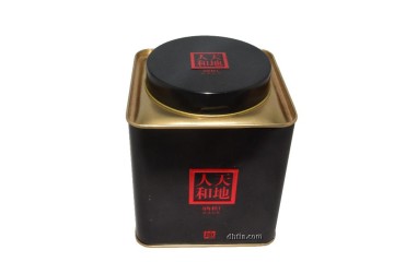 metal tin tea caddy