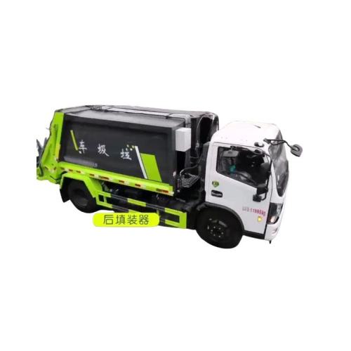 Dongfeng rear loading capacity compactor garbage truck