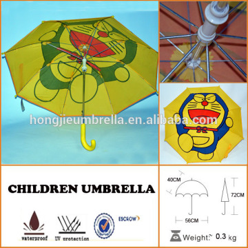 Mini safety open yellow umbrellas childen umbrellas kids raincoats for kids