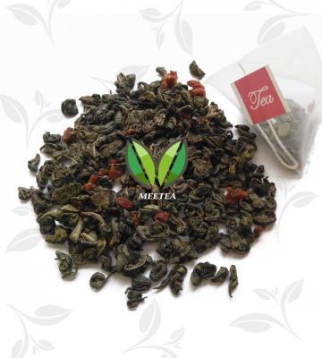 Milk Cherry Flavor Green Tea Pyramid Teabag