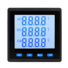 RS485 3 Phase Power Meter - Digital LCD AMMETER VOLTMETER 5A Multifunction