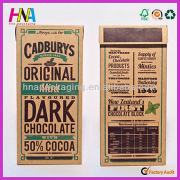 Kraft paper chocolate packaging box paper chocolate box