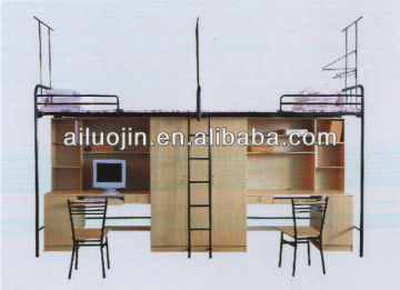 Twin Queen Metal Bunk Beds With Powder Coating