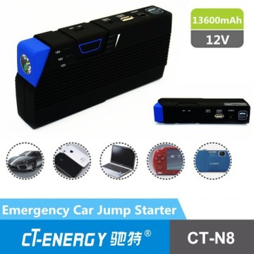 High capacity Mini rechargeable car jump starter type multi-function car jump starter