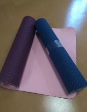 TPE double color fitness mat