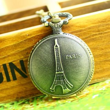 Quartz Movement Antique Hunter Case Pocket Watch W101