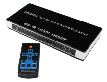 HDMI Switch 5 Port Audio Extractor