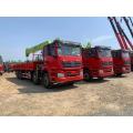 Truk muatan lurus lurus truk mounted crane