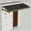 Custom Aluminum Outdoor Balcony Awnings Roof Patio Window