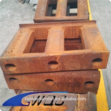 new product 2016 China supplier railroad track parts bs100A railway turnout space block