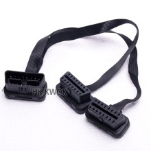 OBD II FLAT cable Extension Connector Cable