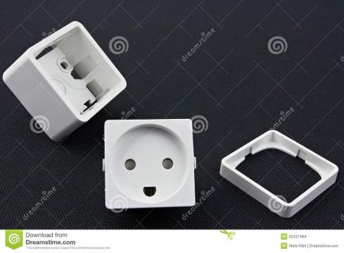 Electrical outlet plastic components