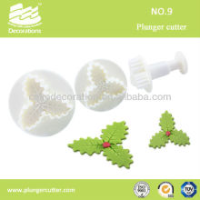 Fondant Decoration Holly Leaf Plunger Cutter