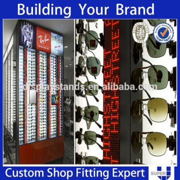 Customize sunglasses display stand/wooden display rotate display