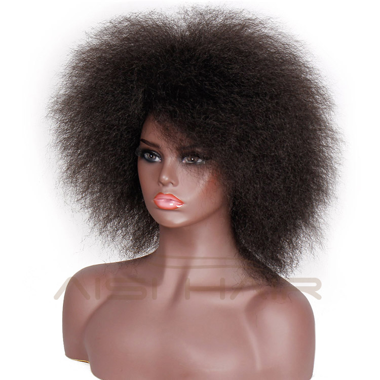 Aisi Hair Synthetic Hair Short Kinky Curly Afro Wig Fluffy Cosplay Wigs for Women High Temperature Fiber Wigs