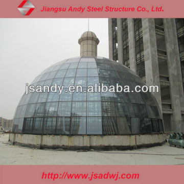 space frame steel dome shed