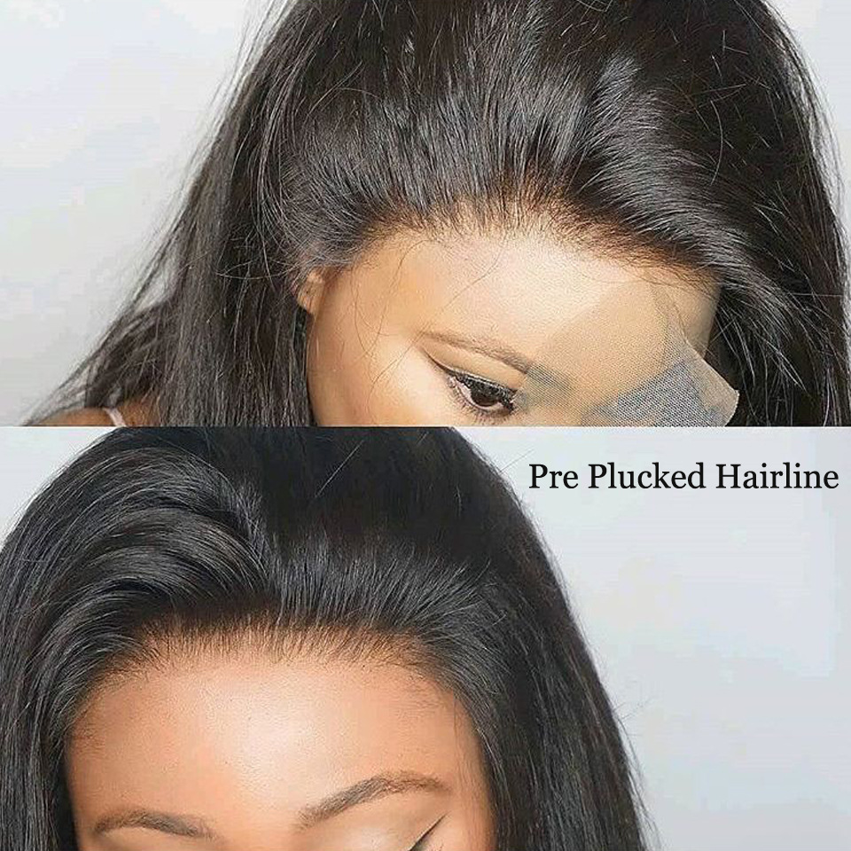 Deep Parting Malaysian Straight Hair 13x6 Frontal with Baby Hair Ear to Ear Lace Frontal Closure 100% Human Hair Extension