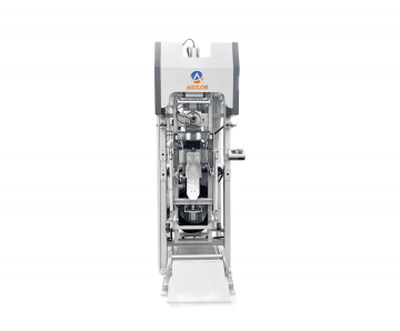 Vertical impeller type chemical packaging machine