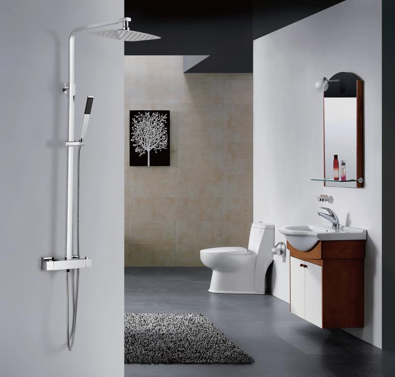 Bathroom thermostatic shower set