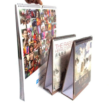 200gsm Glossy Art Papr With Glossy Lamination Custom Printed Calendars