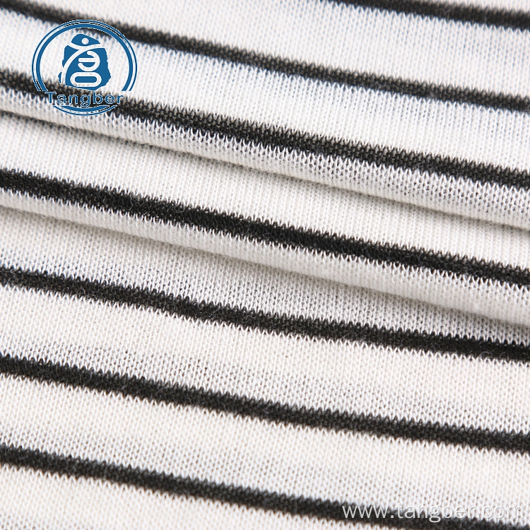 High quality cotton stripe textile custom fabric