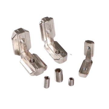 Aluminum Profile 90 Degree Inner Connector Slide Bracket