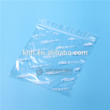 clear polythene resealable bags